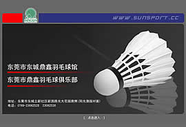 网站建设成功案例:东莞市鼎鑫羽毛球馆