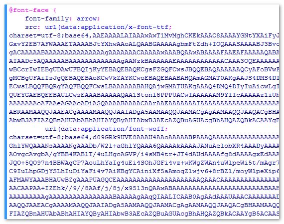 base64 font-face使用