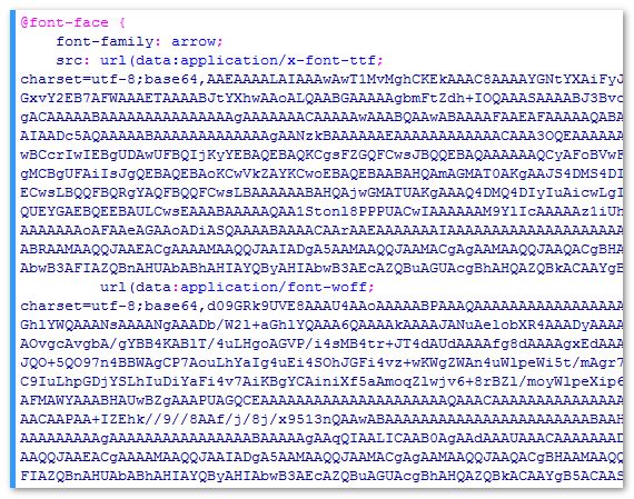 base64 font-face使用