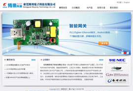 网站建设案例:博用电子公司
