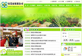 网站建设成功案例:东莞市果菜公司
