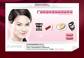 网站建设成功案例:丹妮尔化妆品有限公司